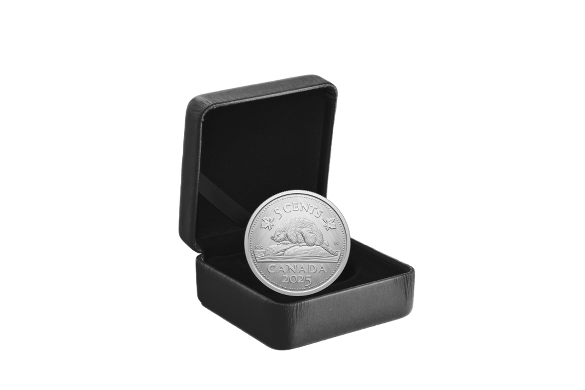 2025 5-Cent Fine Silver Coin Tribute: W Mint Mark - Beaver