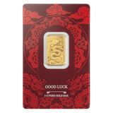 PAMP 5g Pure Gold Bar - Good Luck Yellow Dragon