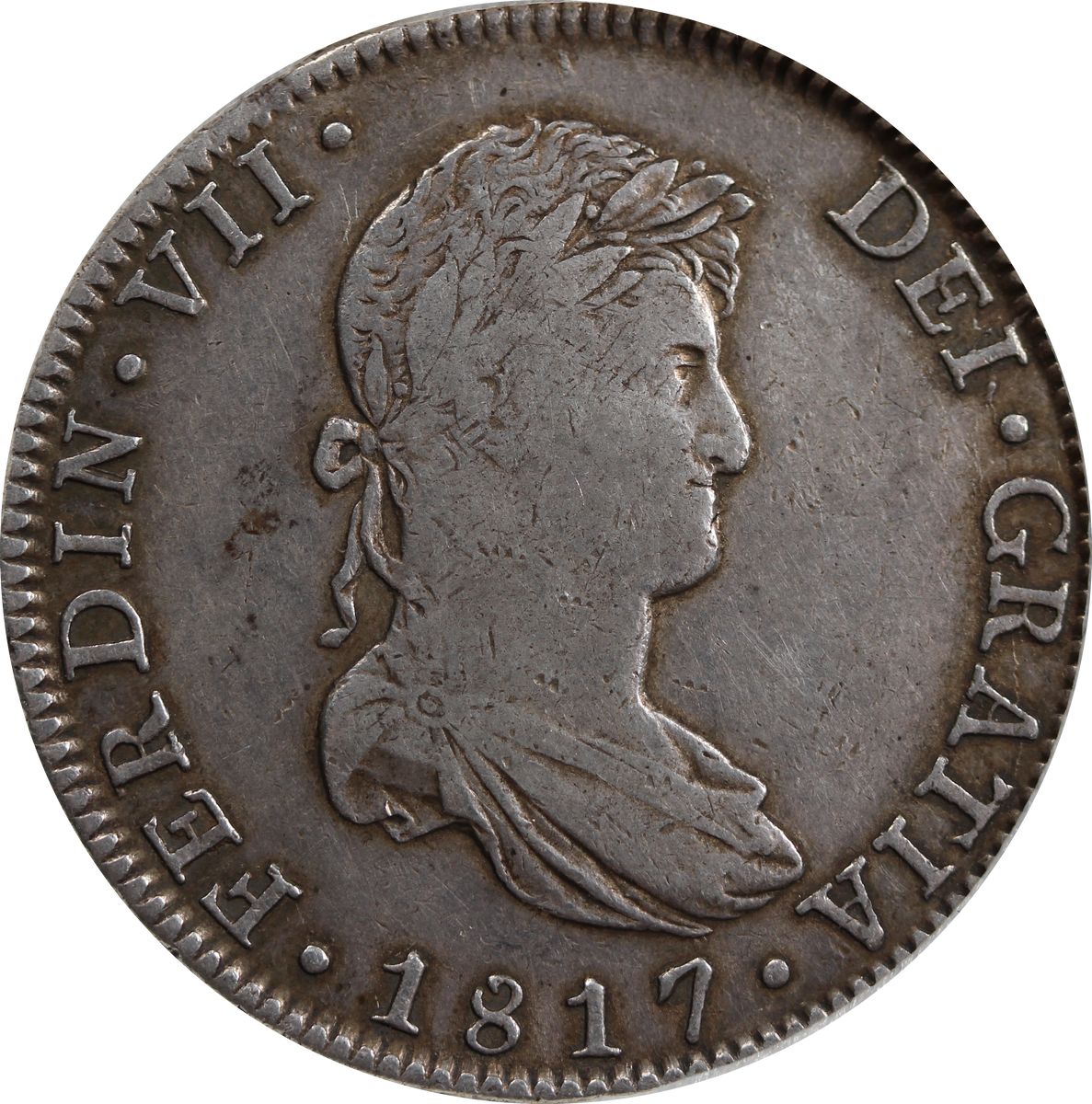 【安田さま】20世紀初頭 ヴィクトリアン ヴィンテージブレスレット Mexico 1817 Silver 8 Reales - Ferdinand VII aVF – Thompsons Coins