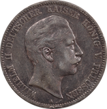 1913 Germany 5 Mark Silver Coin aVF