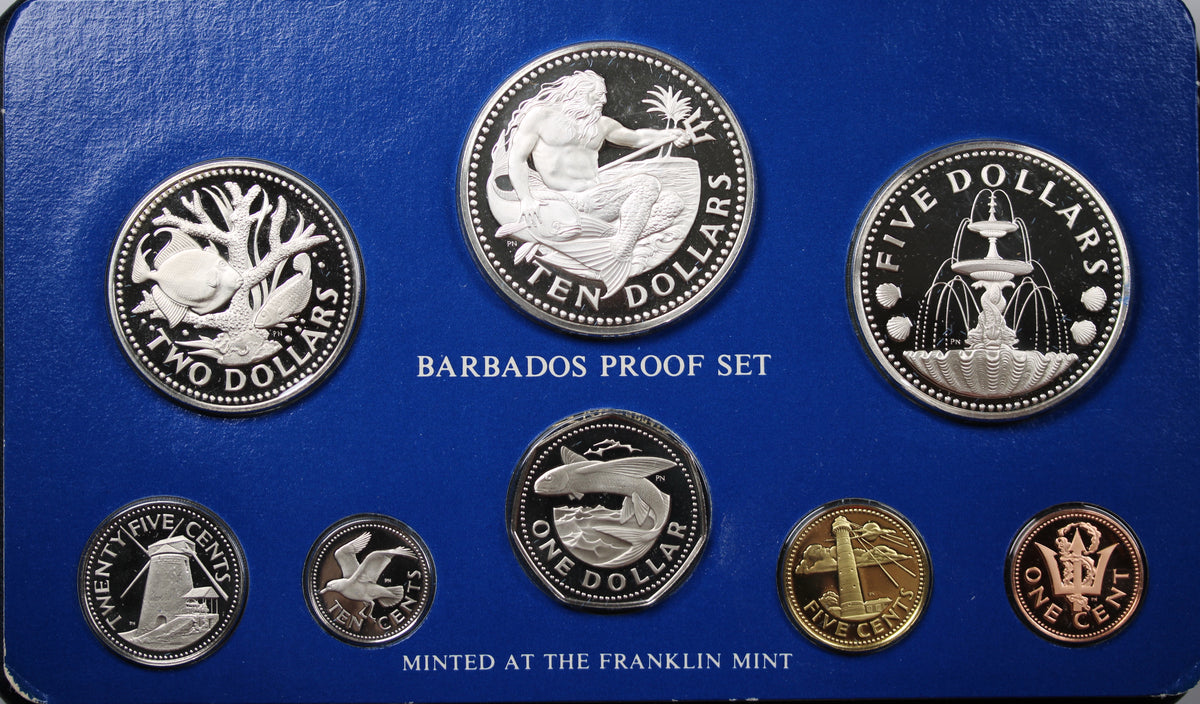 1975 Barbados Proof Set – Thompsons Coins
