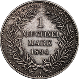 German New Guinea 1894A Silver 1 Mark VF