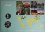 2005 50 Cent 2 Coin PNC World Heritage Joint Issue with UK