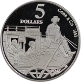1995 Cobb and Co $5 Silver Proof Coin