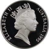 1995 Cobb and Co $5 Silver Proof Coin