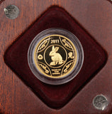 2011 1/10oz Year of the Rabbit Gold Proof Coin