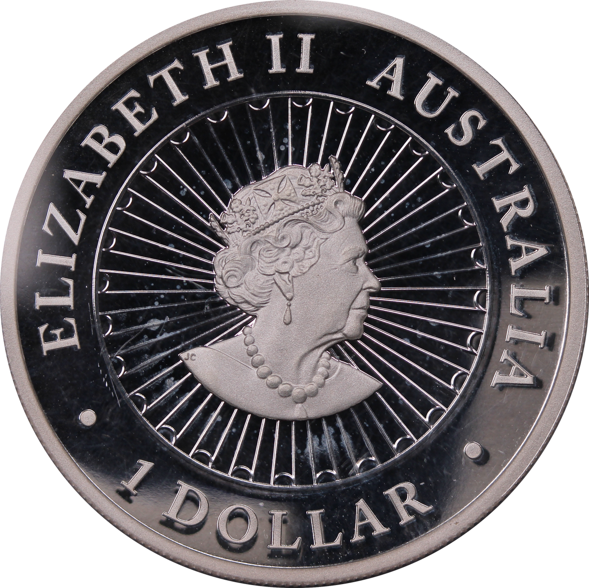 2022 Great Southern Land 1oz Silver Proof Blue Lepidolite