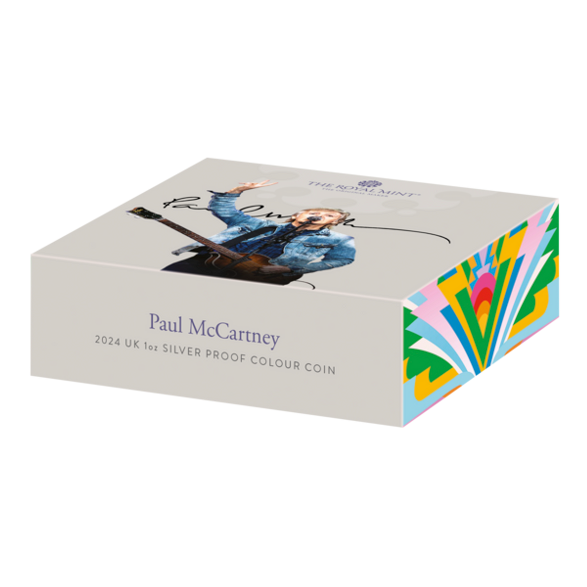 Paul McCartney 2024 UK 1oz Silver Proof Colour Coin