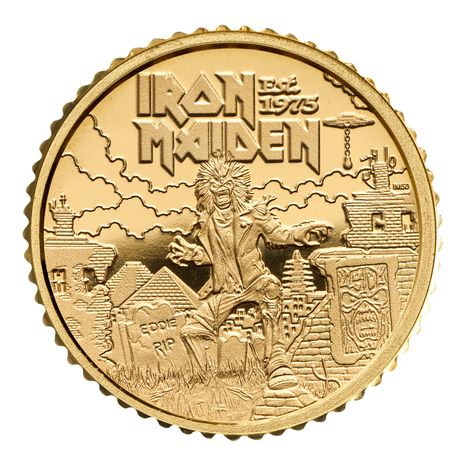 Iron Maiden 2025 1/40oz Gold Proof Coin – Thompsons Coins