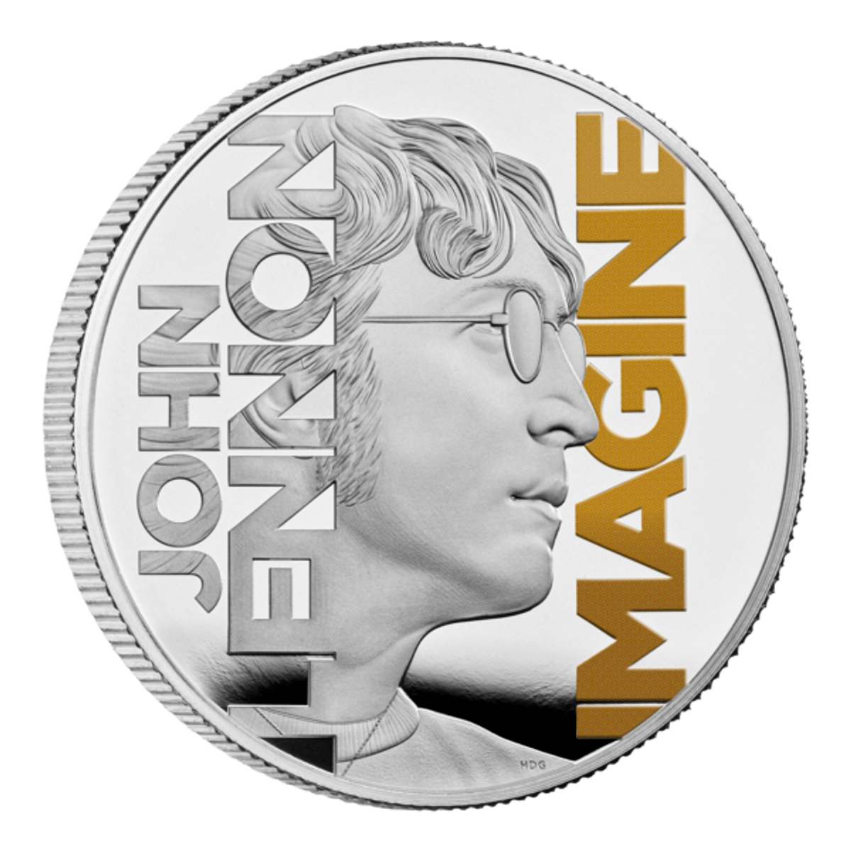 John Lennon 2025 UK 1oz Silver Proof Colour Coin – Thompsons Coins