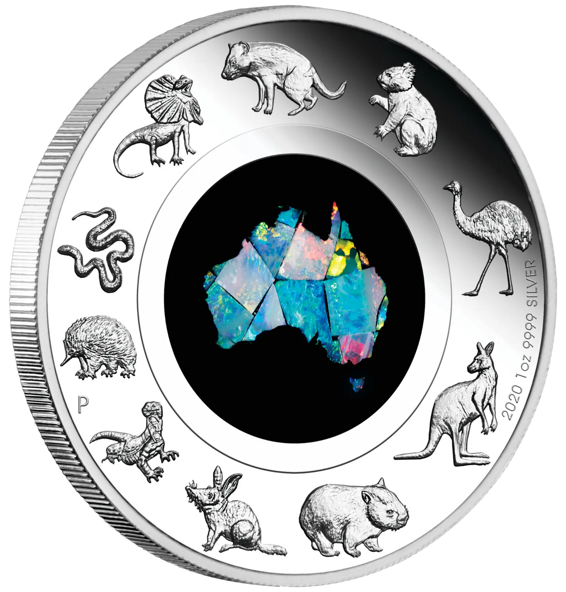2020 1oz Silver Proof $1 Coin Great Southern Land Opal – Thompsons