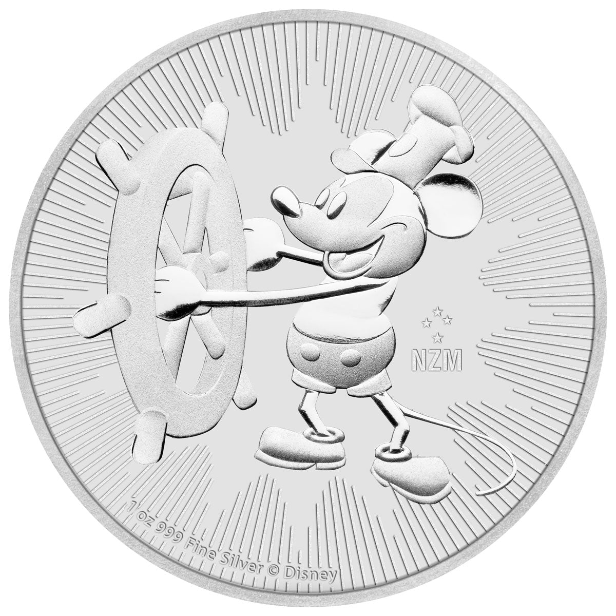 2017 Disney Classics - Mickey Mouse Steamboat Willie 1 oz Silver