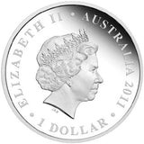 2011 $1 ANDA Adelaide Celebrate Australia Tasmanian Wilderness 1oz Silver Coloured Proof Coin
