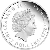 2013 $2 Ludwig Leichhardt 2oz Silver Coloured Proof Coin