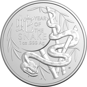 2025 Lunar Year of the Snake 1oz Silver Bullion Coin