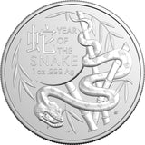 2025 Lunar Year of the Snake 1oz Silver Bullion Coin