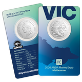 2026 ANDA Melbourne 20c UNC Coin - 'VIC' Privy Mark