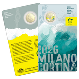 2026 Australian Winter Olympic Team - $1 UNC Coloured Coin