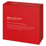 2027 Australia Lunar Year of the Goat $5 Domed 1oz Silver Proof Coin