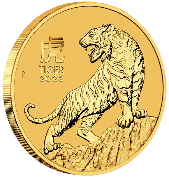 2022 Year of the Tiger 1/10oz Gold Coin