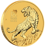 2022 Year of the Tiger 1/10oz Gold Coin