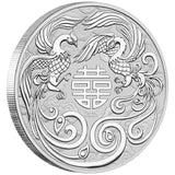 2025 Chinese Myths and Legends Double Phoenix 1oz Silver Bullion Coin
