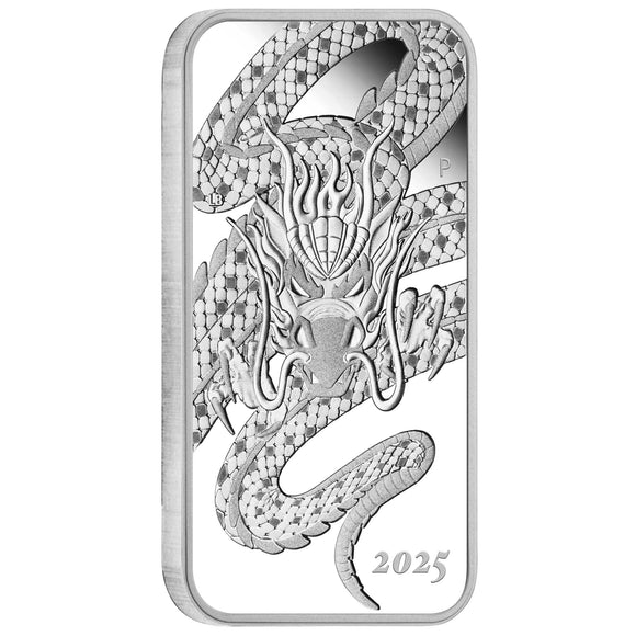 Dragon 2025 1oz Silver Proof Rectangular Coin