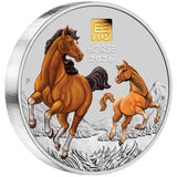 Australian Lunar Series III 2026 Year of the Horse 1 Kilo Silver Coloured Coin with Gold Privy Mark