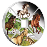 Year of the Horse Quadrant 2026 1oz Silver Proof Coloured Four-Coin Set