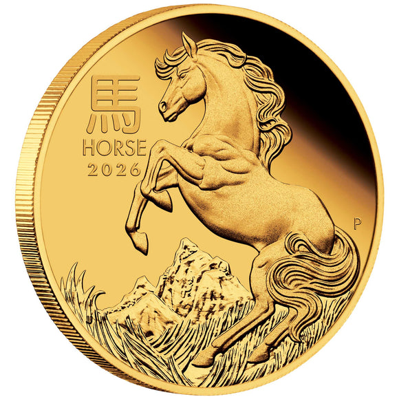 Australian Lunar Series III 2026 Year of the Horse 1/10oz Gold Proof Coin