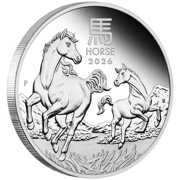 Australian Lunar Series III 2026 Year of the Horse 1/2oz Silver Proof Coin