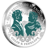 Bridgerton - Colin and Penelope 2026 1/2oz Silver Proof Coloured Coin