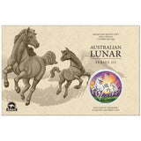 2026 $1 Year of the Horse 1oz Silver Coloured Coin - ANDA Melbourne Money Expo