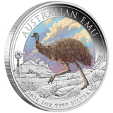 2026 Australian Emu 1oz Silver Coloured Coin