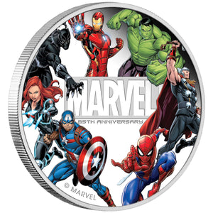 85th Anniversary of Marvel 2024 1/2oz Silver Proof Coloured Coin