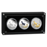 Australian Lunar Series III 2027 Year of the Goat 1oz Silver Trio