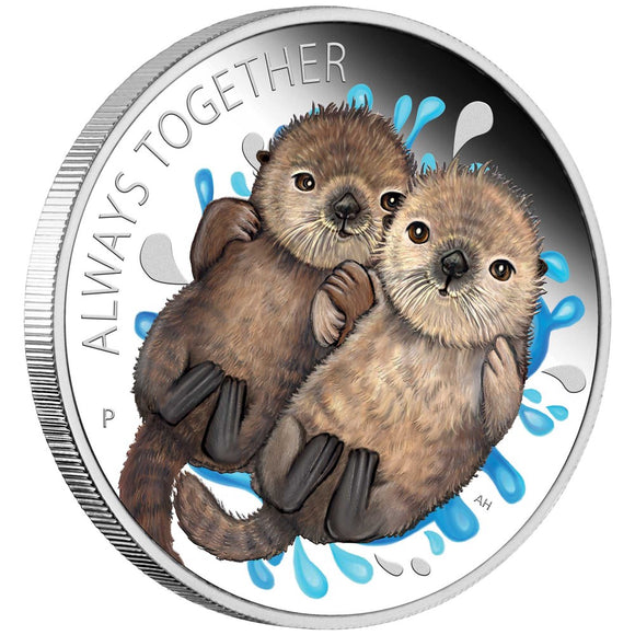 Always Together Otter 2020 1/2oz Silver Proof Coin