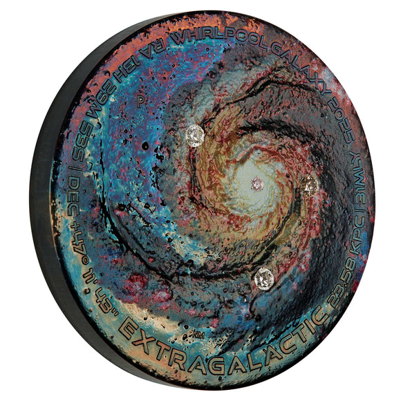 Extragalactic 2025 5oz Silver Patinaed Coloured Coin