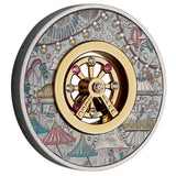 Ferris Wheel 2025 2oz Silver Antiqued Coloured Coin