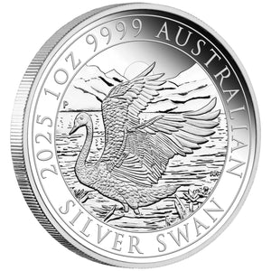 Perth Money Expo ANDA Special Australian Swan 2025 1oz Silver Proof Coin