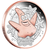 SpongeBob SquarePants - Patrick Star 2025 2oz Silver Proof Gilded Coin