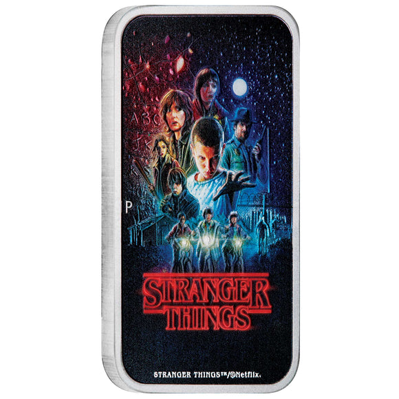 Stranger Things - Season 1 2026 1oz Silver Coloured Rectangular Coin