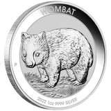 2022 1oz Silver Wombat Bullion Coin