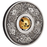 Year of the Mouse Rotating Charm 2020 1oz Silver Antiqued Coin