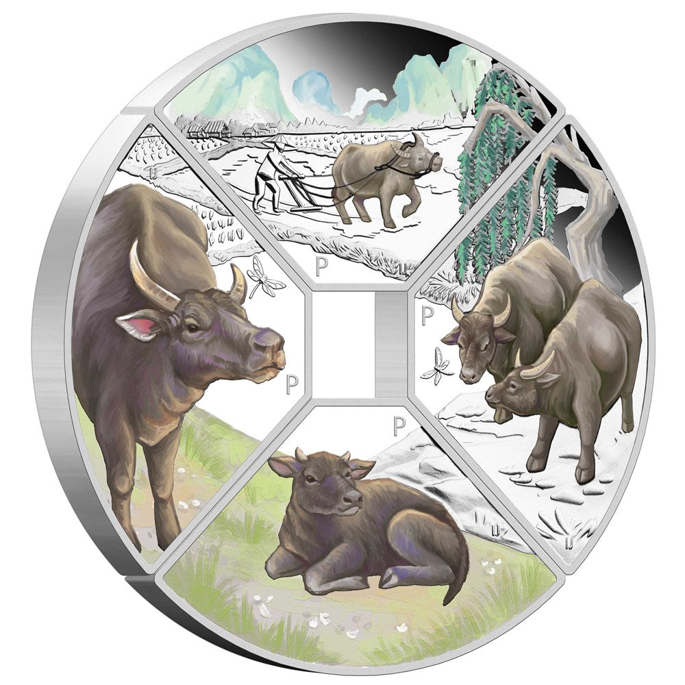 Year of the Ox Quadrant 2021 1oz Silver Proof Four-Coin Set – Thompsons ...