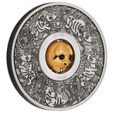 Year of the Ox Rotating Charm 2021 1oz Silver Antiqued Coin