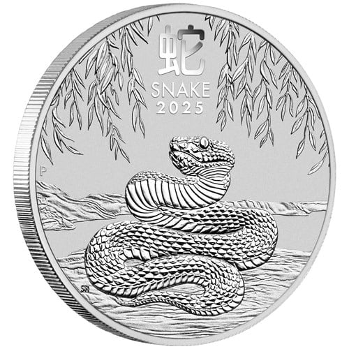 2025 Year of the Snake 2oz Silver Bullion Coin