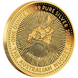 Hobart Money Expo Special Australian Nugget 40th Anniversary 2026 1oz Silver Proof Gold-Plated Coin