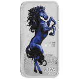 Lunar Horse 2026 1oz Silver Coloured Rectangular Coin