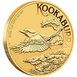Perth Stamp and Coin Show Special Kookaburra 2026 1oz Silver Gold-Plated Coin in Card